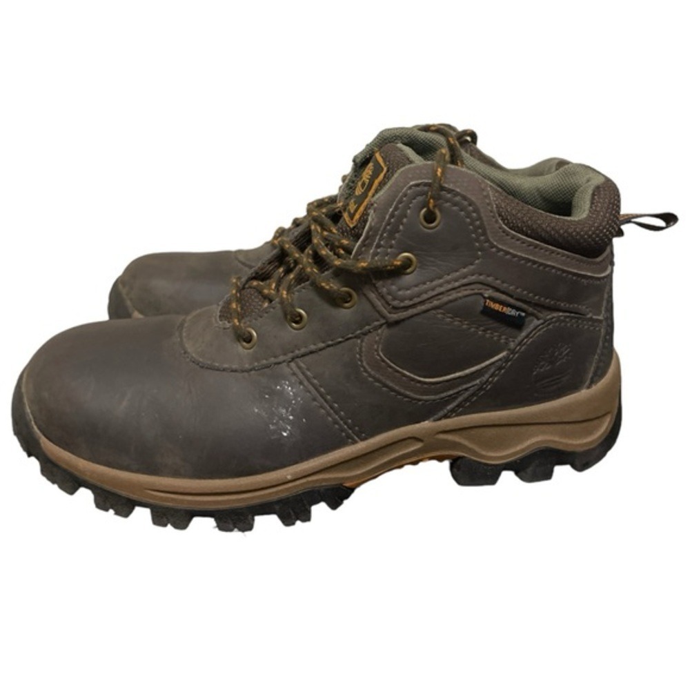Youth Boys Timberland Timber Dry Brown Leather Chukka Boots Size 4 Womens Size 6